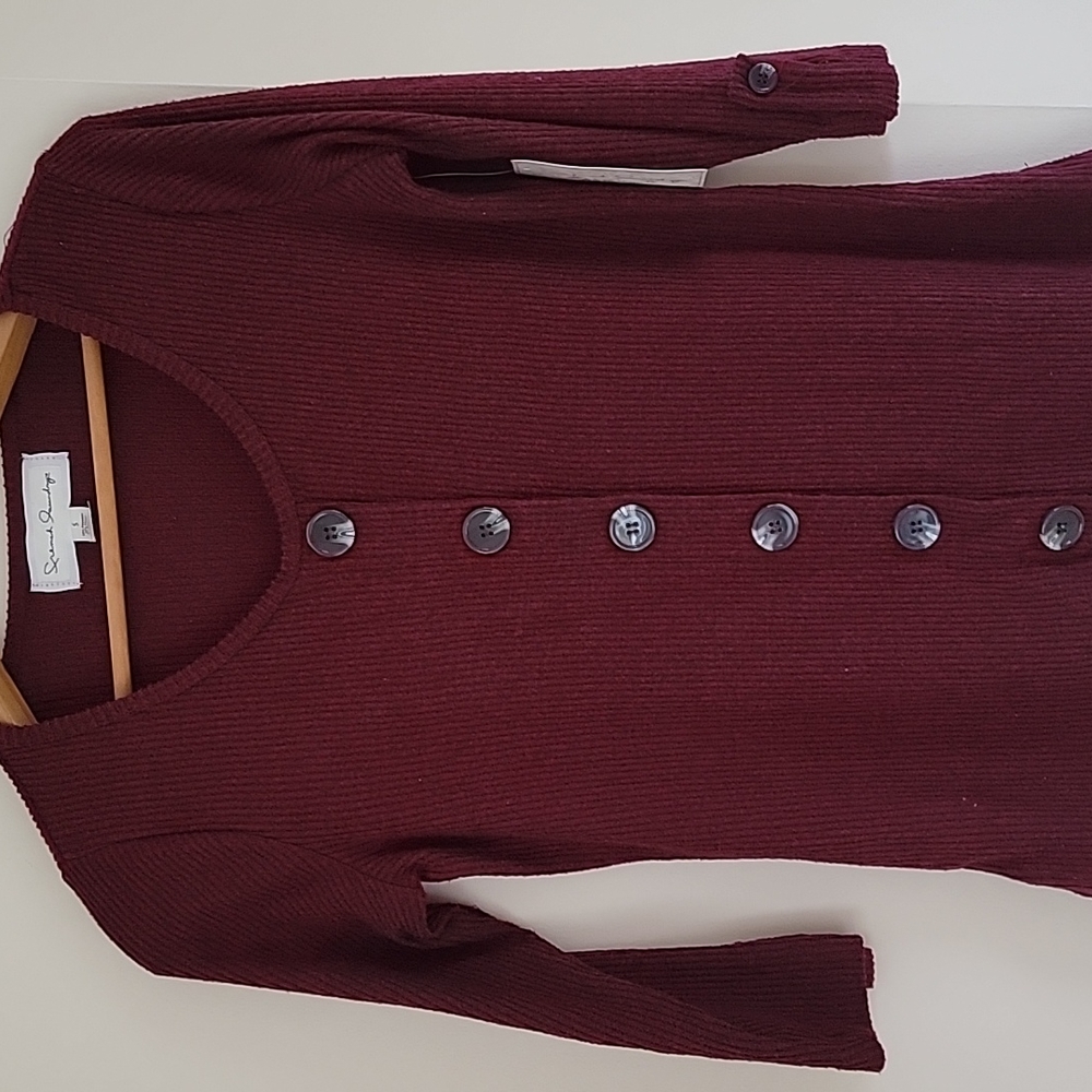 Burgundy Button Tunic